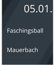 05.01. Faschingsball  Mauerbach